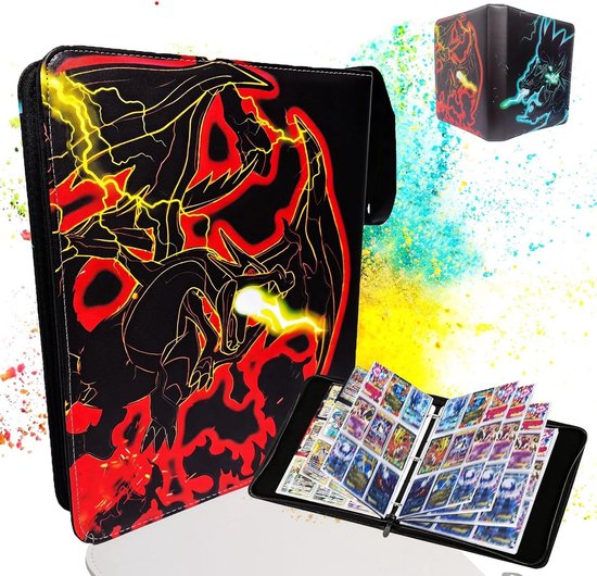 Verzamelalbum voor Pokémon-kaarten, 50 pagina's, 900