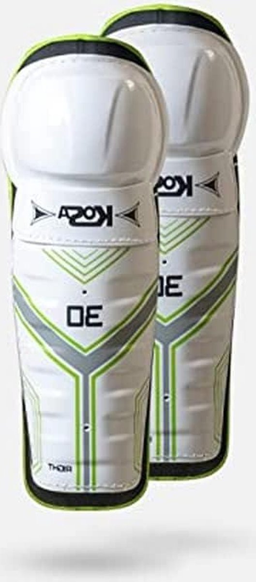 Scheenbeschermers volwassenen wit 38 cm - ideale bescherming voor sport