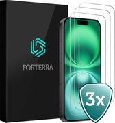 Protecteur d'écran adapté pour iPhone 16 Protecteur d'écran avec encoche fermée en Glas trempé Couverture complète - Protecteur d'écran adapté pour iPhone 16 Protecteur d'écran en Tempered Glass - 3 PACK
