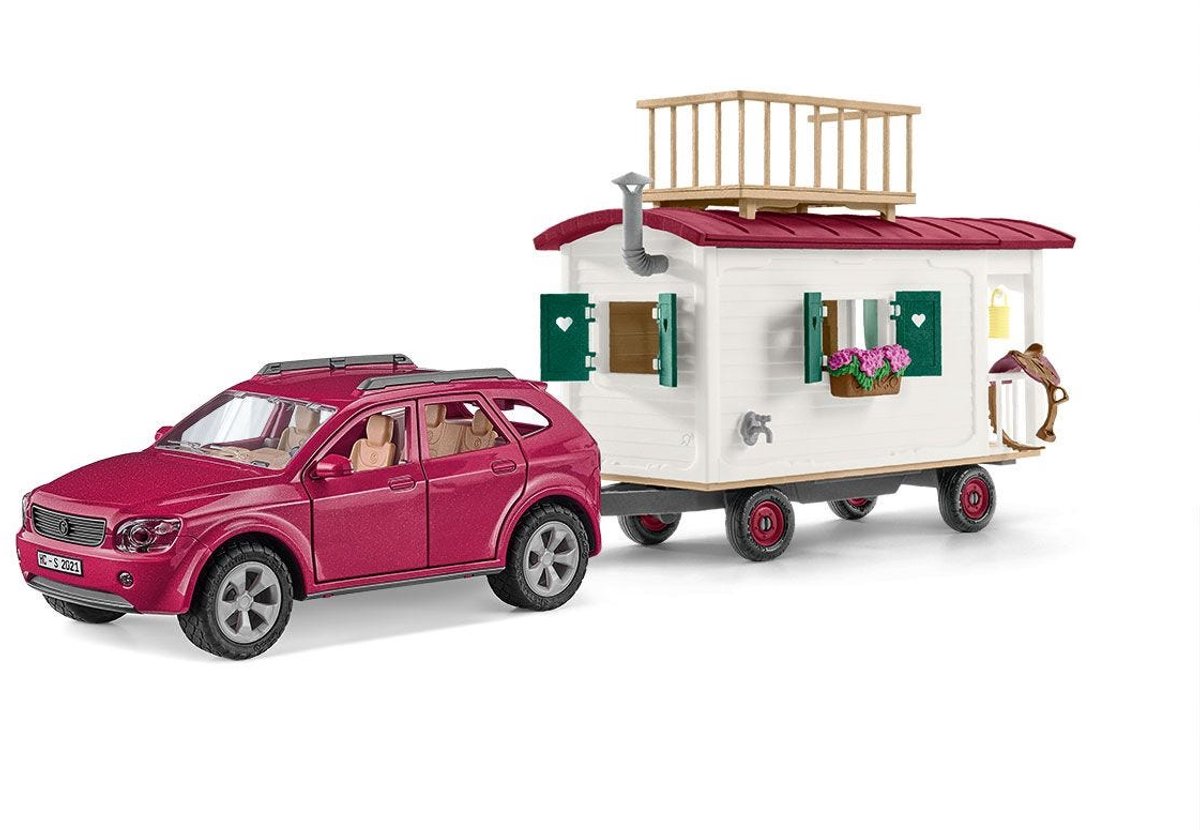 schleich HORSE CLUB - Woonwagen voor geheime club-bijeenkomsten - Kinderspeelgoed voor Jongens en Meisjes - 5 tot 12 jaar - 42593 — afbeelding 2