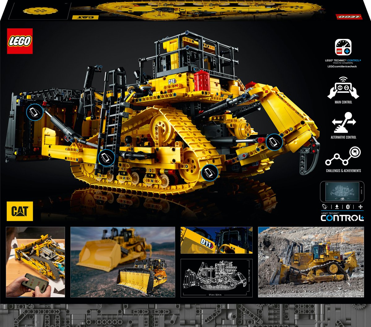 LEGO Technic Cat D11 Bulldozer met App-besturing - 42131 — afbeelding 14