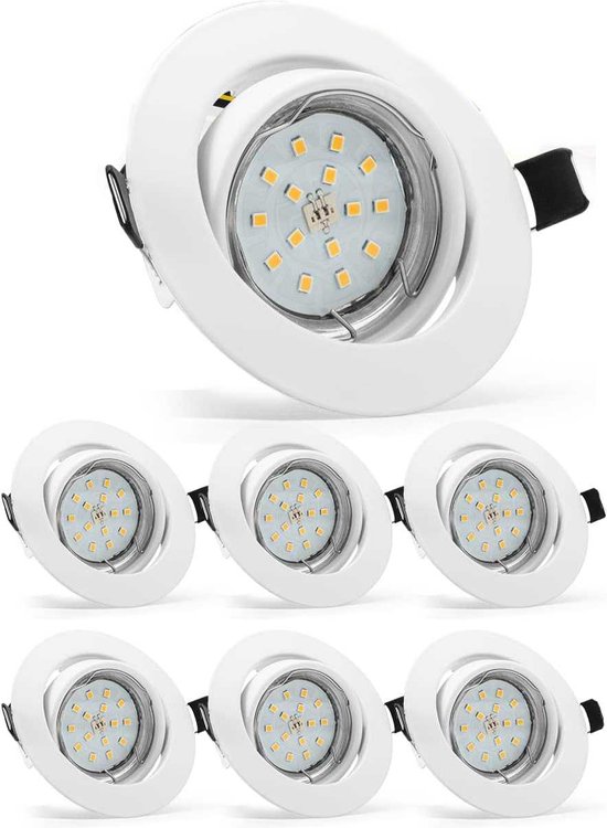 LED Inbouwframe Draaibaar, Geborsteld Roestvrijstalen Kleur
