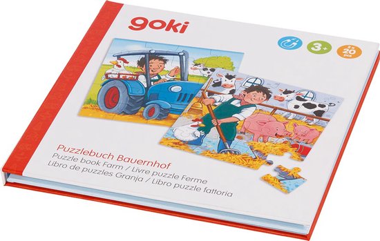 Puzzel: BOERDERIJ, magnetisch, 2 puzzels 20-delig, karton, 3+