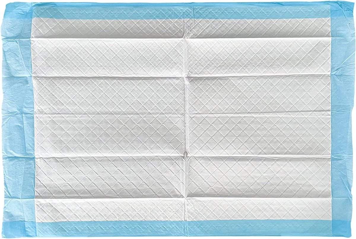Ziekonderleggers 60 x 60 cm 6-laags incontinentie-onderleggers voor eenmalig gebruik - absorberende puppyonderleggers - 25 stuks incontinentie onderlegger