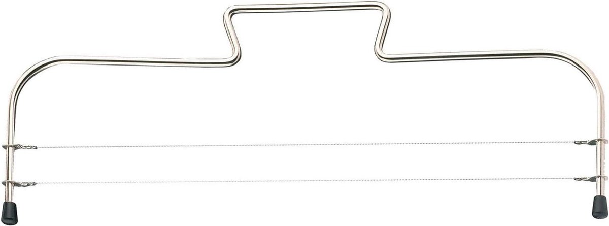 Taartbodemverdeler-taartsnijder 32 cm roestvrij staal lengte eenvoudig duo zilver 71602270 67 g Taartsnijder