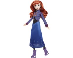 foto van Mattel Disney Frozen Beweegbare Anna-pop Met Accessoires Paars