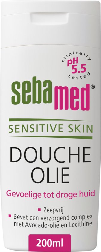 Foto: Sebamed douche olie zeepvrij voedt en herstelt de huid met avocado olie en lecithine voor een zachte huid douchemiddel 200 ml