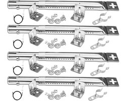 Pièces de rechange universelles Brander en acier inoxydable de 31 à 45 cm – Landmann Enders Tepro Char-Broil Campingaz Outback Taino Proficook Barbecook Shield Heat 4 pièces