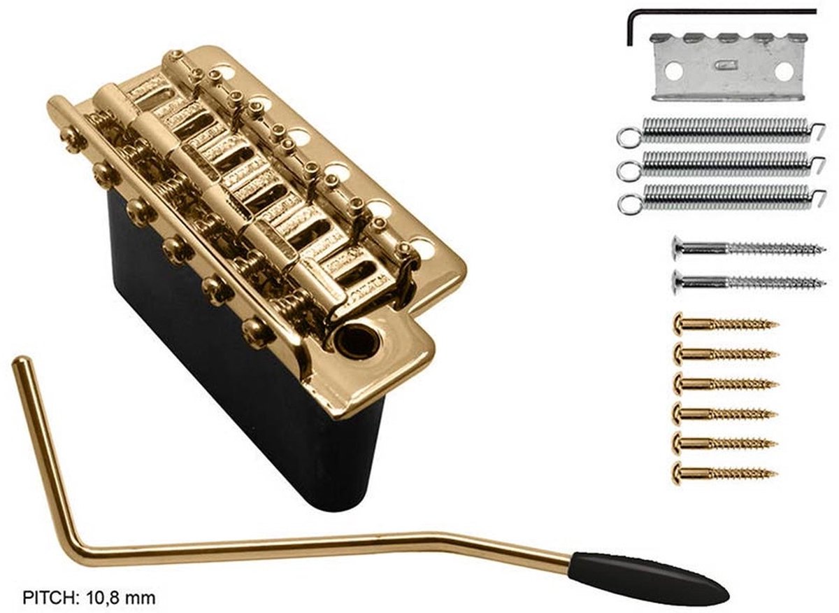 Wilkinson WV6/G Tremolo met Gouden Afwerking en Zinkblok
