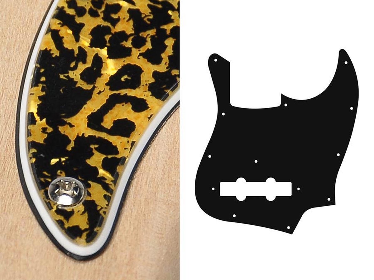 Boston JB-310-RP pickguard, Jocker bass, standard, 3 ply, tiger pearl