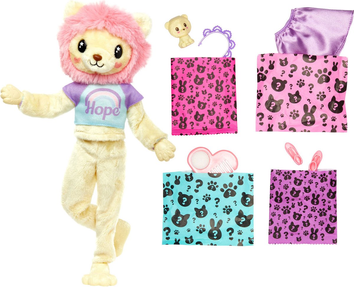 Barbie Cutie Reveal Leeuw - Barbiepop — afbeelding 6