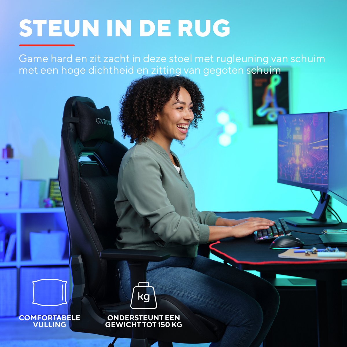 Trust GXT 714 Ruya - Gaming Stoel thumbnail 5