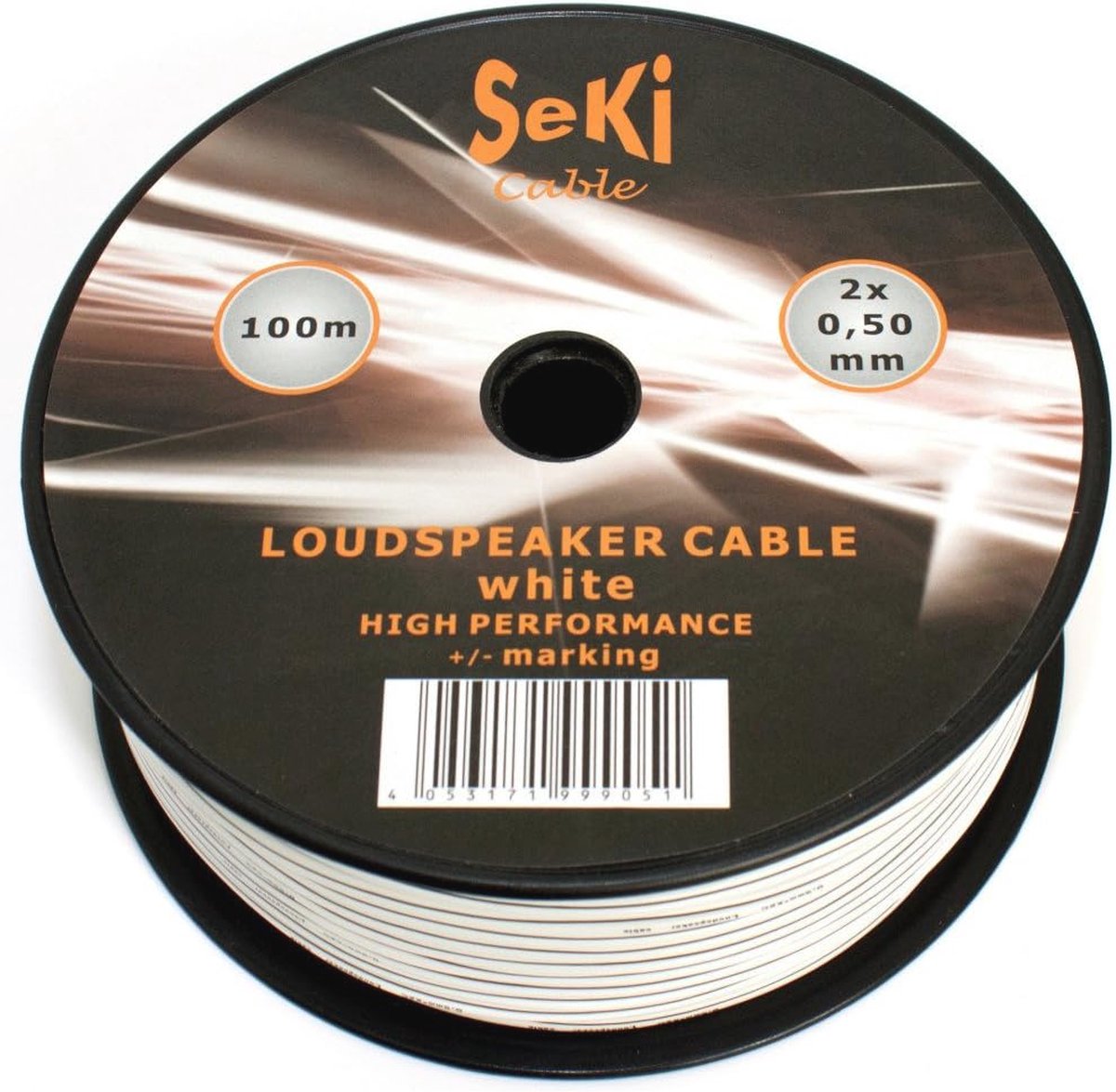 Luidsprekerkabel 2x0,50mm² 100m - Flexibele Audiokabel voor Stereo-installaties