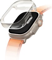 Uniq Garde Hybrid Apple Watch Case met screenprotector voor de Apple Watch Ultra (2) - 49 mm - Dove (Clear)