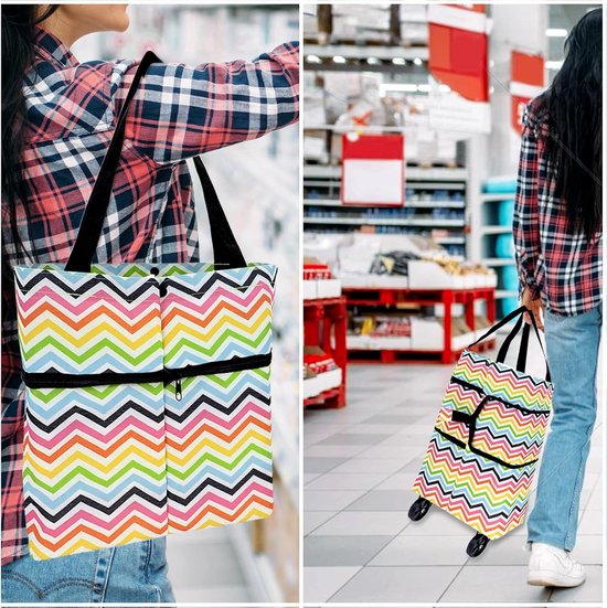 LexonElec x SELORSS Folding Shopping Trolley with Stair