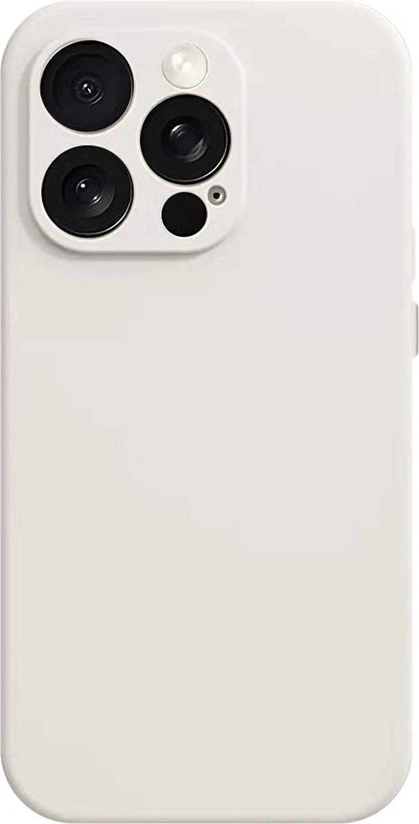 Coverup Hoesje - Geschikt voor iPhone 16 Pro Hoesje - Coverup Colour TPU Back Cover - MagSafe Compatible - Ecru