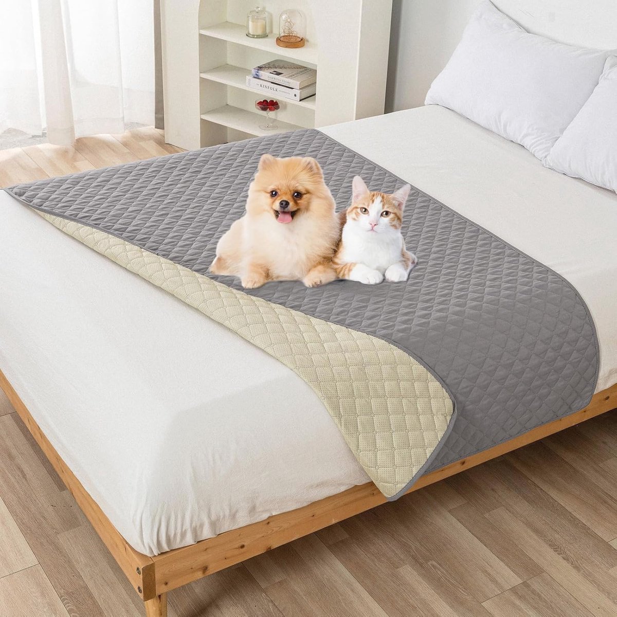 Waterdichte hondenbedhoes 210x130 cm - extra grote honden- en kattenbedekking - anti-kras matrasbeschermer voor meubels