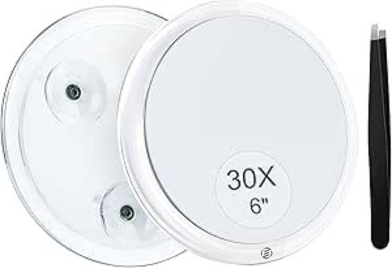 Miroir grossissant Equivera - Miroir grossissant avec Siècle des Lumières - Miroir grossissant - Miroir de maquillage - Miroir de maquillage - Miroir de rasage - Must pour votre maison !