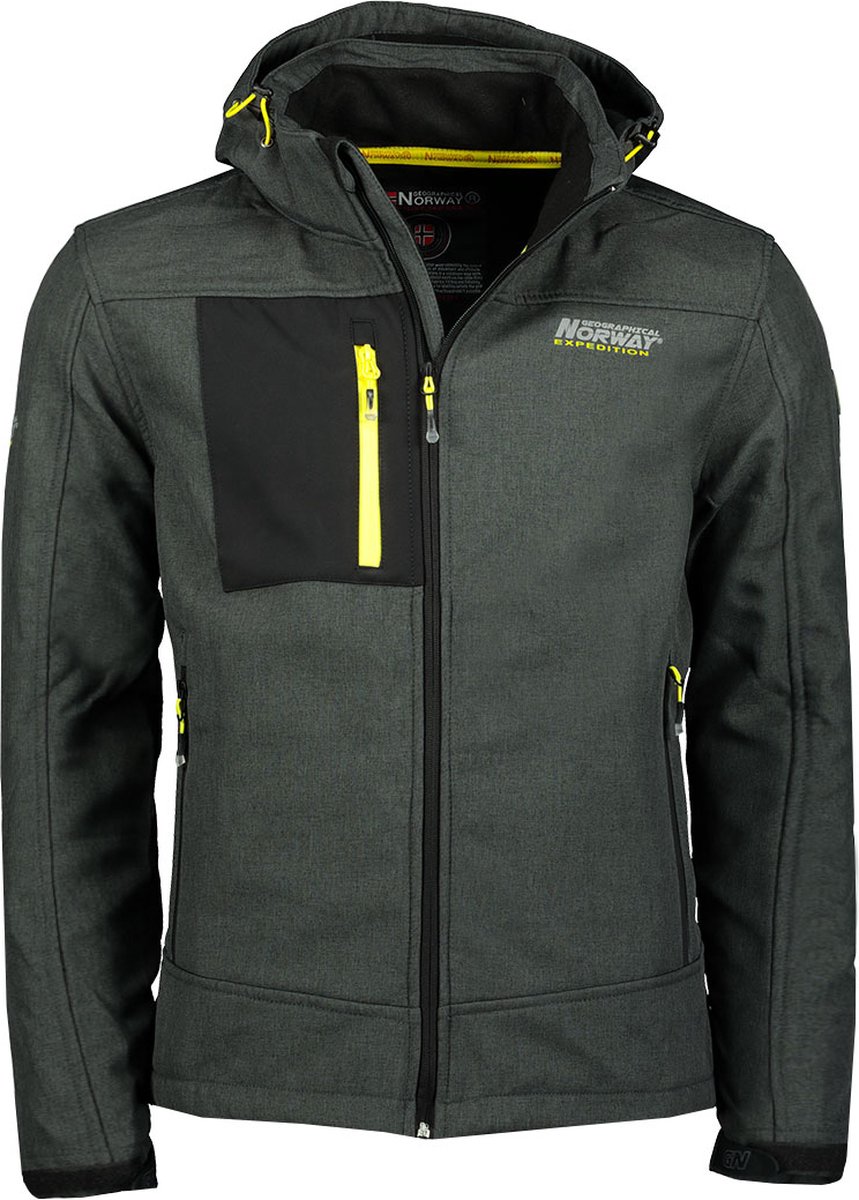 Geographical Norway Heren Outdoorjas Softshell Jacket Torefact – 3XL Zwart