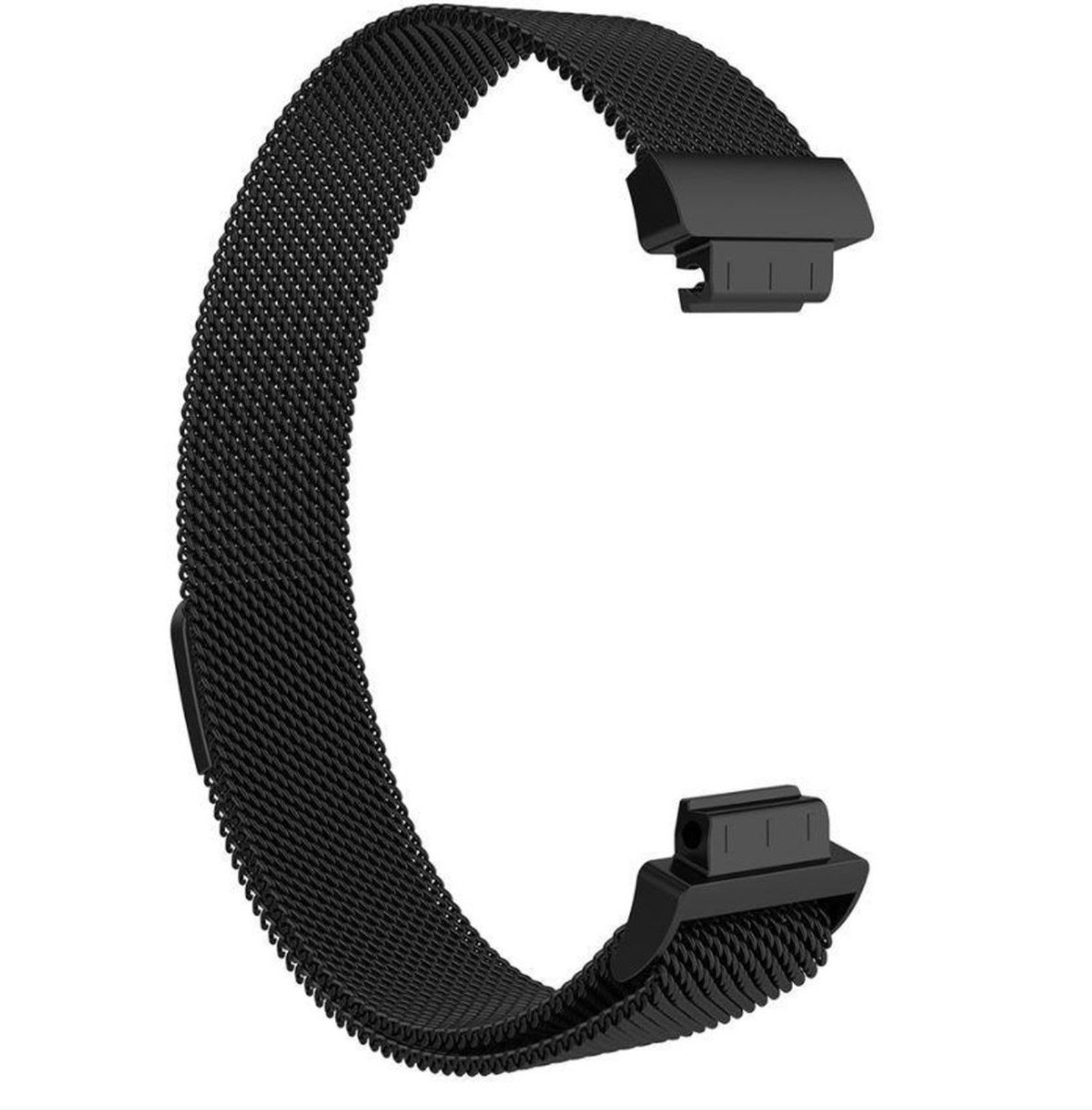 Horlogebandje geschikt voor Fitbit Inspire/Inspire 2/Inspire HR - Maat S - Zwart - Magneet sluiting van Heble®