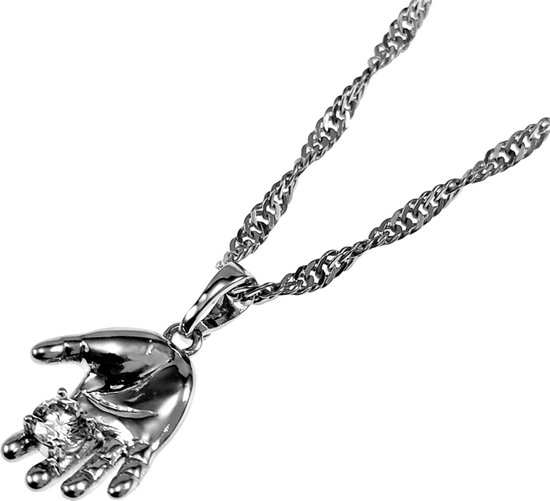 Foto: Behave ketting met roze schelpen hangers 50 cm