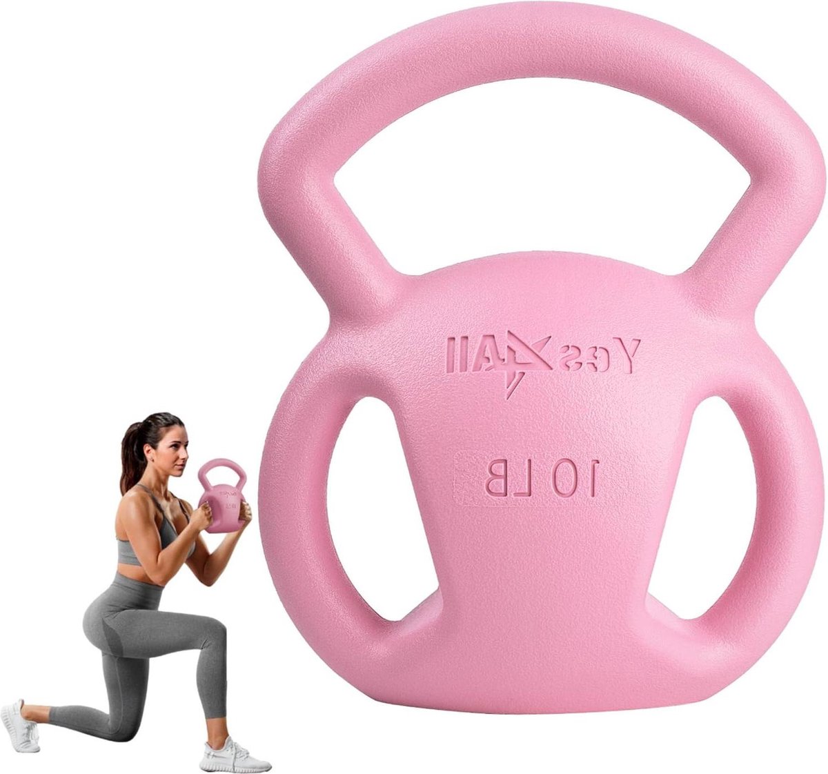 Bol.com Krachttraining Kettlebells 68 kg of 45 kg - Geweldige Workout Apparatuur voor Vrouwen - Brede Handvat Fitness Oefening T... aanbieding