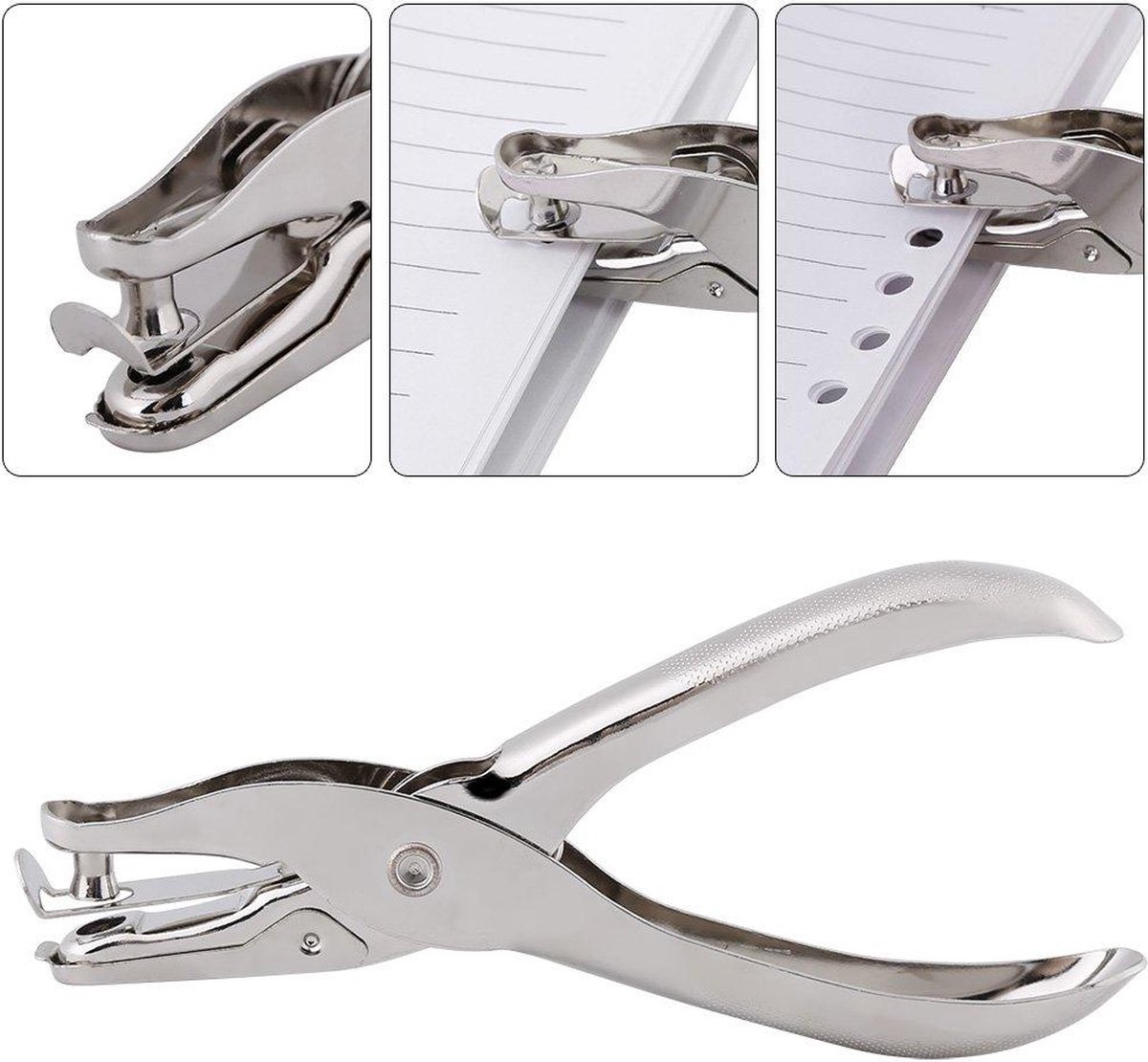 Perforateur Manuel 1 Trou 6mm Métal - Avec Boîtier Récupérateur, Pour Papier, Cartes & Loisirs Créatifs (vert)