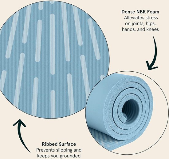 Yoga Mat Thick XXL 200×100cm TPE 10mm Thick Fitnessmat