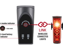 Sigma verlichtingsset Aura 100 Link 100 Lux + Blaze Link USB achterlicht met remlichtfunctie