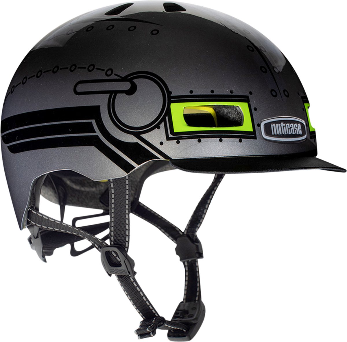 Nutcase - Little Nutty Robo Boy Gloss MIPS - XS - Fietshelm (48 - 52 cm)