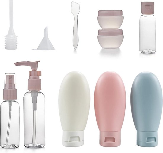 thumbnail: LofyJoy Herbruikbare Siliconen Reisflessen - TSA Goedgekeurd, 85 Ml, Lekvrij En Navulbaar