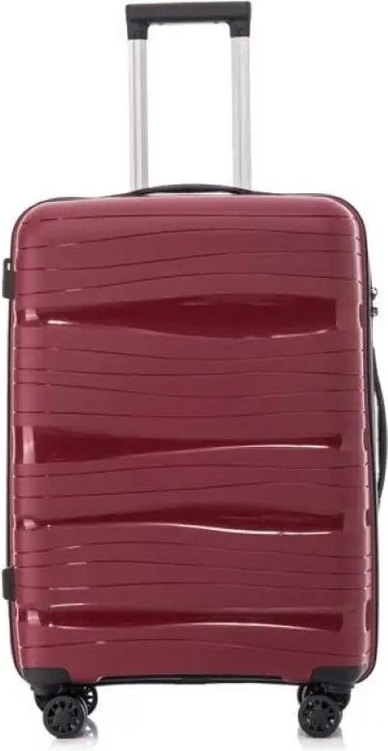 Foto: Bealive koffer check in bagage bagage koffer hard case koffer suit case stille wielen 360 draaibare wielen 66x45x25 cm