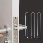 Zelfklevende deurbeschermers - 4 Stuks - Transparant - 4cm dia - Deurbescherming - Deurstoppers - Muurbeschermer - Muurbescherming - Deurstoppers - Siliconen deurstoppers - Deurklink buffers - Deurklink - Flexibel - Stootrubber deur