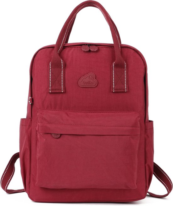 Gudika - Rugtas - Unisex - Rugzak - Laptop vak - Waterdicht - Schooltas - Werktas - Grote Rugtas - Rood
