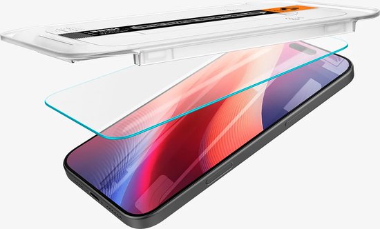 Spigen EZ Fit Screen protector geschikt voor iPhone 16 Pro met installatie tools - 2 Stuks