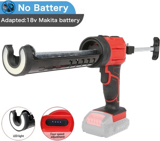 Ecarke Wireless Glue Gun for 18V Lithium Battery Cordless Hot Sol Glue Gun Great for Repair Crafts DIY (with 20pcs 11mm Glue Sticks