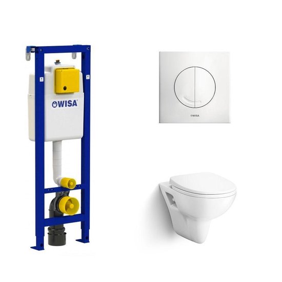 Toilette suspendue Bondo Lola soft close & Wisa Argos Dualflush Wit -  Ensemble complet | bol.com