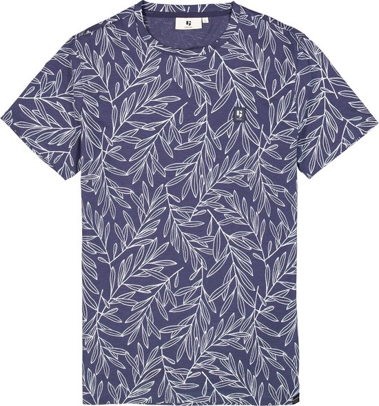 Garcia T-shirt T Shirt Met Print R41203 70 Marine Mannen Maat - XL