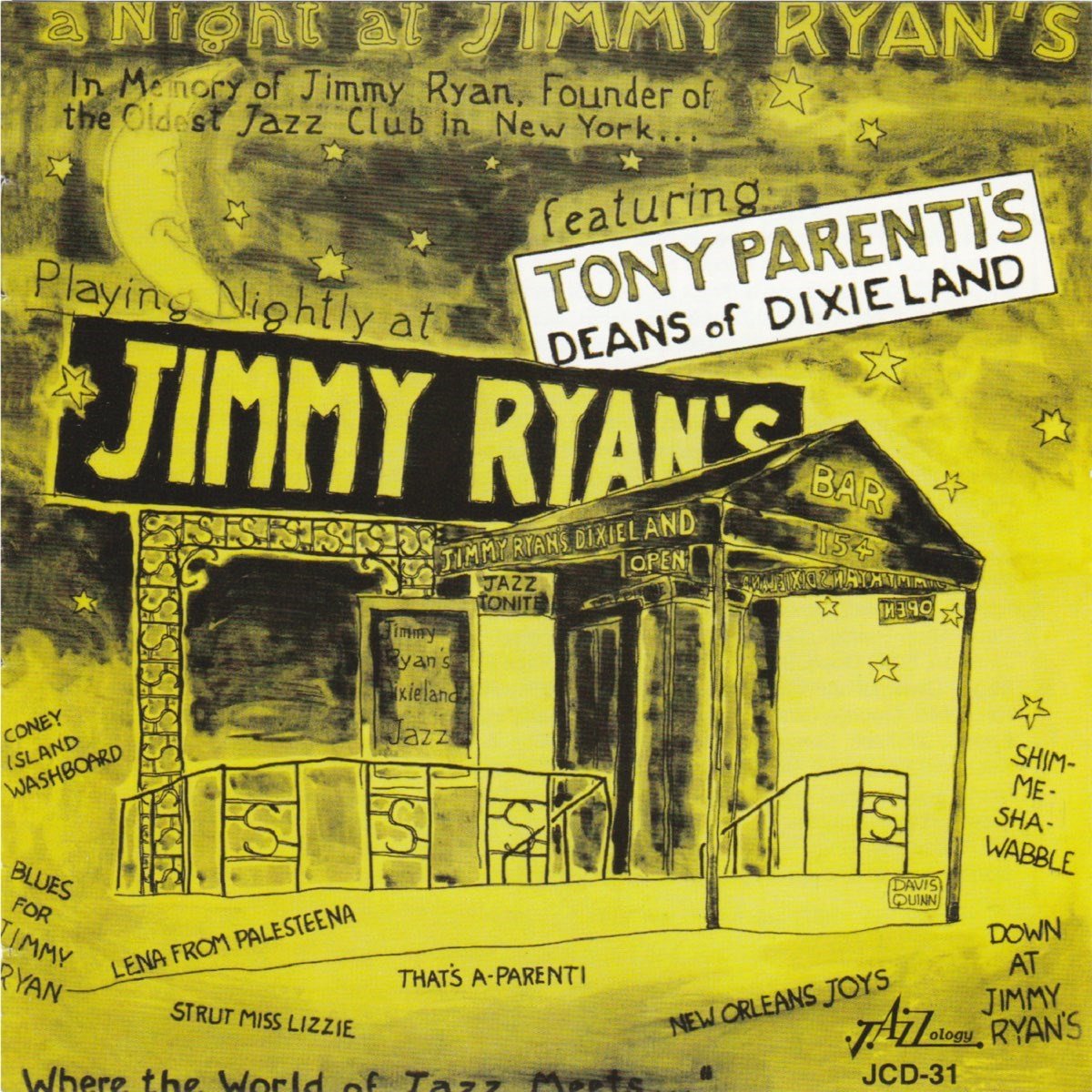 Tony Parenti And His Deans Of Dixieland - A Night At Jimmy Ryan's (CD)