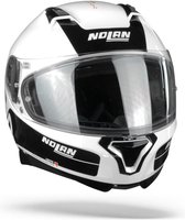 NOLAN N87 PLUS DISTINCTIVE 22 METAL WHITE BLACK FULL FACE HELMET XS - Maat XS - Helm