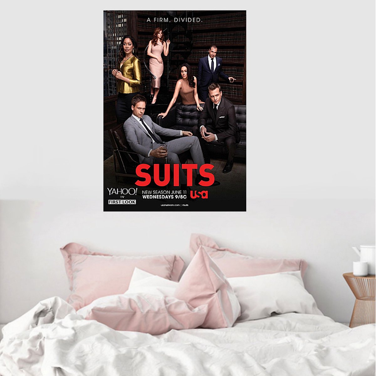 ZHYU Suits TV Play Harvey Spectre posters, decoratief schilderij, canvas muurkunst woonkamer posters slaapkamer schilderij, 60 x 90 cm