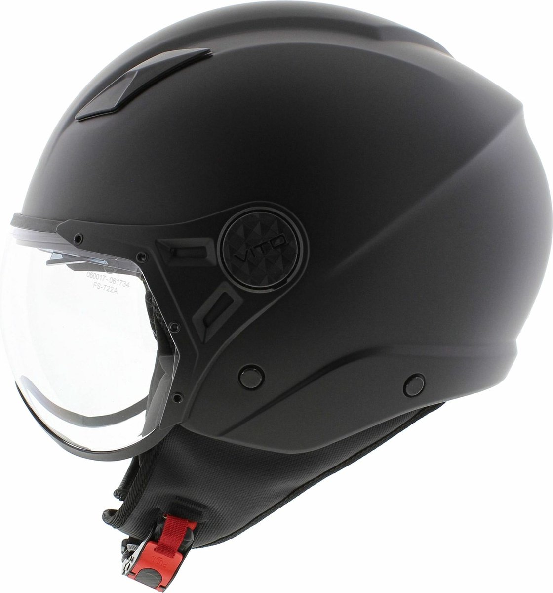 Vito jet helm Lavori mat zwart M - Scooter / Snorfiets – foto 8
