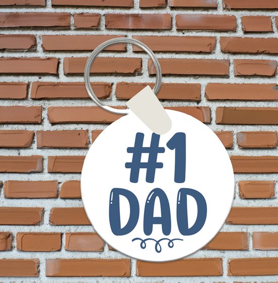 Vaderdag sleutelhanger - #1 Dad