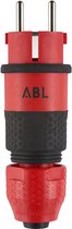 ABL Pro Line Shuko stekker - 16A 250V - IP54 - Rood