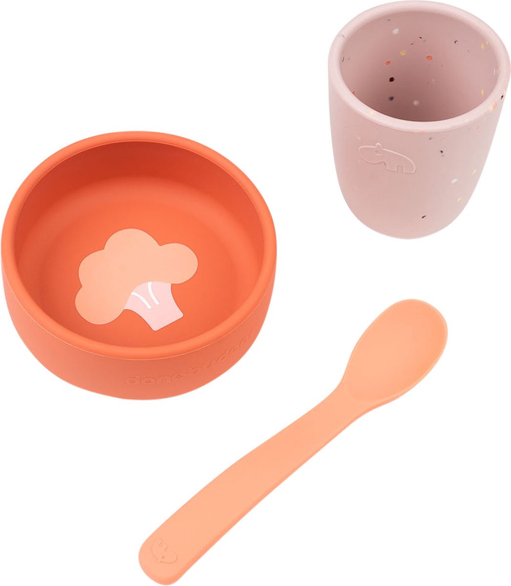 Done By Deer Eerste Eetset Papaya
