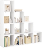 Rootz Wit Eiken Boekenplank - Moderne Boekenkast - Opbergplank - Chique Design - Voldoende ruimte - Duurzaam - 136cm x 29cm x 136cm