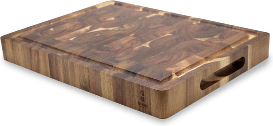 Shinrai Japan - Planche à découper de Luxe en bois d'acacia - 41 x 30 x 4,5 cm