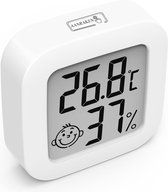 Digitale Thermo-Hygrometer met Groot LCD-Scherm - Nauwkeurige Binnen Thermometer & Hygrometer met Achtergrondverlichting