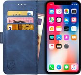 Rosso Element Apple iPhone XS / X Hoesje Book Cover Blauw