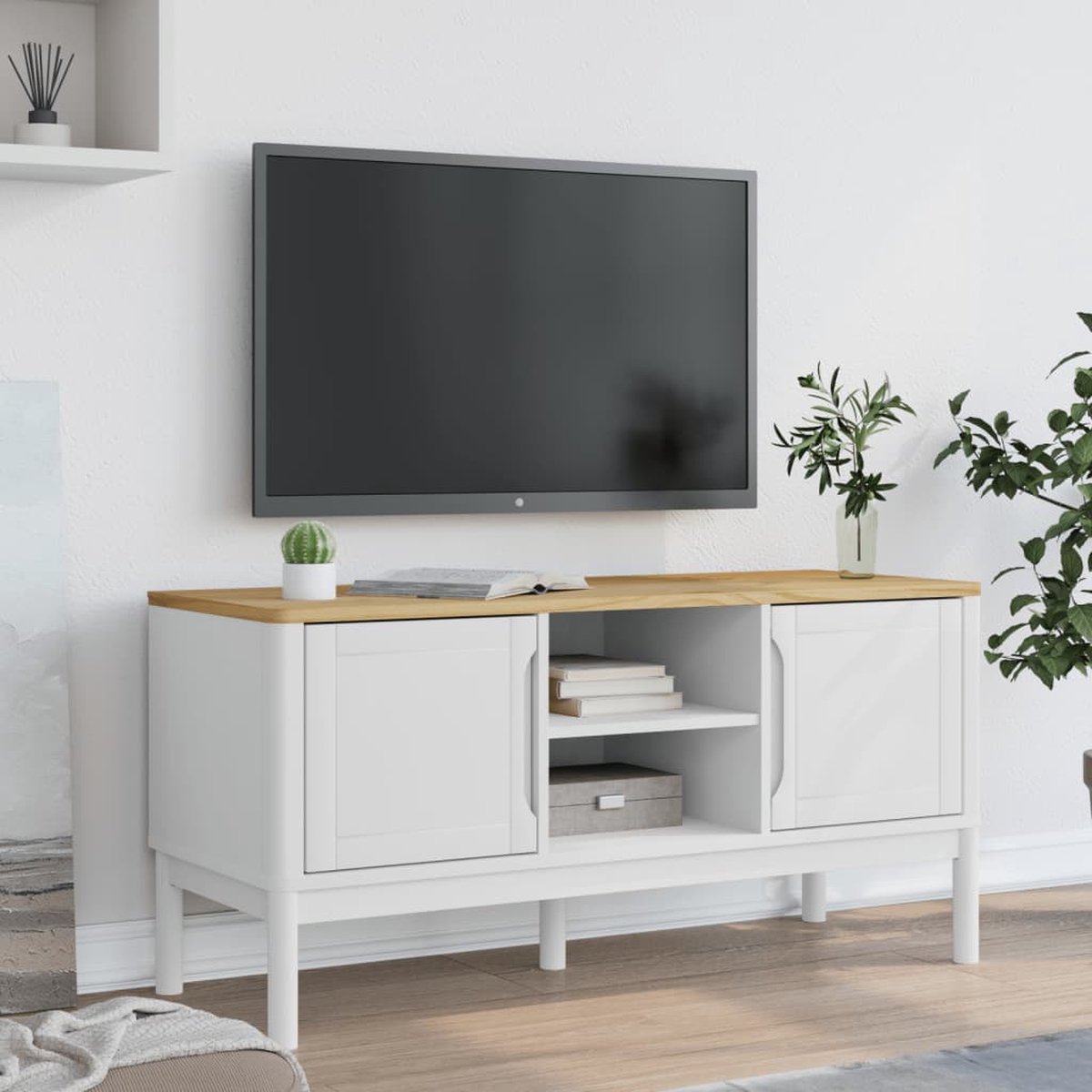 vidaXL Sonoma Eiken Tv Wandmeubel met LED-Verlichting Tv Meubel Tv Kast Kast